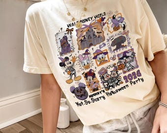 Vintage Disneyworld Halloween Shirt, Mickey's Not So Scary Party Shirt, Disney Halloween Shirt, Walt Disneyworld Tee, Halloween Party Tee