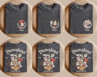 Mickey & Friends Disney Epcot Shirts, Disney Epcot World Tour 2026, WDW Disneyland Family Vacation 2026, Custom Name Disneyland Family Shirt