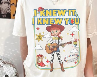 Toy Story Jessie Shirt, I Knew It I Knew You Tee, Disney Pixar Cowgirl Graphic Shirt, Toy Story Family Vacation Outfit Gift