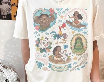 Comfort Colors Moana Shirt, Disney Moana & Friends Tee, Maui Pua HeiHei Shirt, Moana Movie 2026 Tee, Disney Polynesian Vacation Shirt