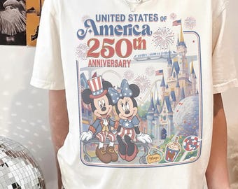 America 250th Anniversary Shirt, Mickey And Friends 4th Of July Tee, Trips Trip, USA Independence Day, Patriotic Mouse Family Vacation