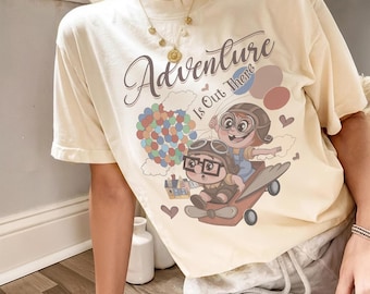 Adventure is Out There Shirt, Disney Up Movie Shirt, Disney Family Trip Tee, Ellie Balloon House Tee, Carl And Ellie Tee, House Balloon Tee