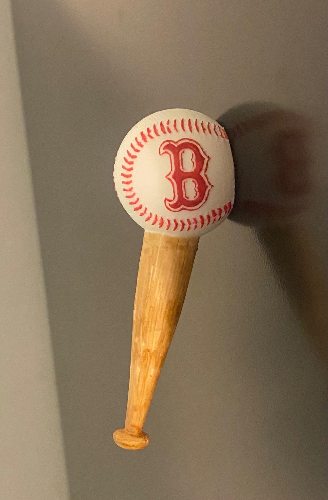 Red Sox Baseball and Bat Fridge Magnet Custom Made - Etsy