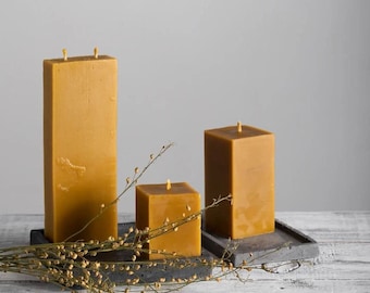 Beeswax Candles | Organic Beeswax candle Natural candle Handmade beeswax candle Homemade candle Beeswax Taper candles Candlestick holder