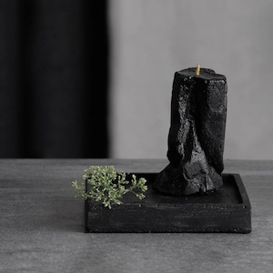 Beeswax Candles | Pure Organic Beeswax candle Handmade beeswax candle Natural Beeswax candle Cotton Wick Unique Pillar candle Black candle