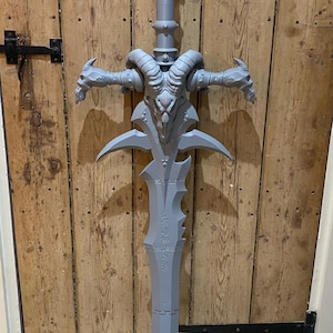 Frostmourne Sword Replica: 3D Printed PLA, World of Warcraft Cosplay Prop