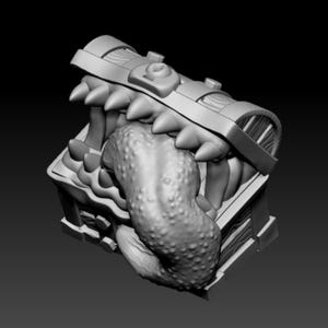 3D Printed Mimic Miniature for Dungeons and dragons - D&D Tabletop Gaming Replica for DMs, Players, and Collectors in Fantasy RPG Adventures