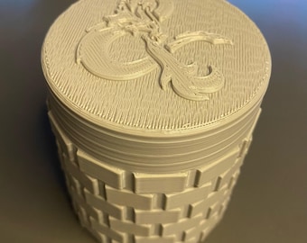 3D Printed D&D Dice Holder: Dragon Themed Tabletop Accessory