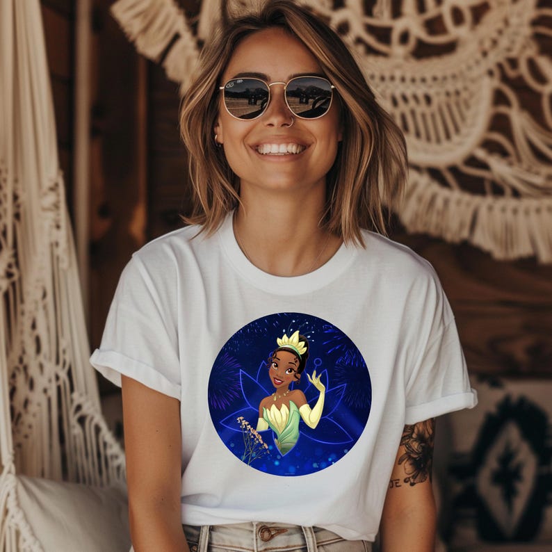 Disney Princess Tiana Tshirt Magical Stylish for Every Princess Fan Etsy