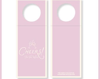 Cheers Wine Bottle Tag | Custom Wine Tag | Personalized Party Favor | Bachelorette Wine Gift | Celebration Bottle Tag
