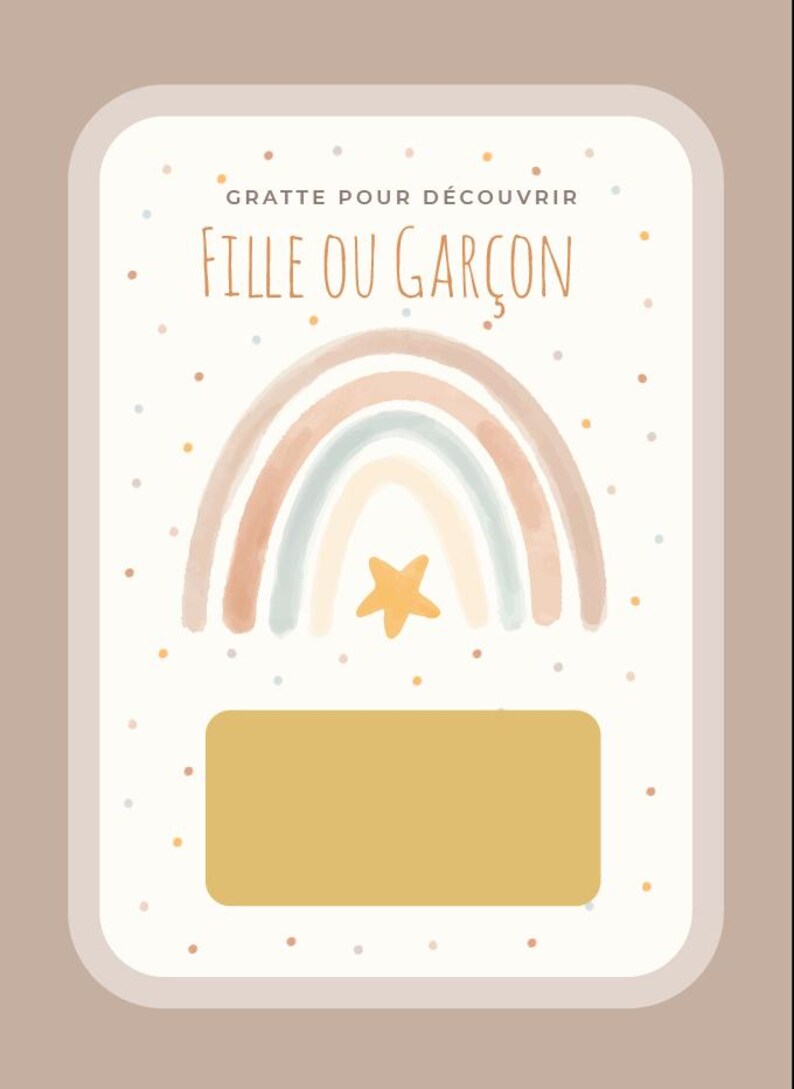 Carte a gratter - 10x15 - Noël - annonce grossesse - message caché - cadeau ! bébé en route - marraine - mamie - papi - message aux choix n°4