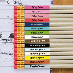 Petits autocollants personnalisables. Mini autocollants pour feutres, stylos, crayons, pinceaux de maquillage. Idéal pour l'école.