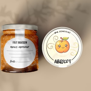 Étiquettes adhésives scellage pour pots de confiture ou autres bocaux | Autocollants personnalisables avec or à chaud
