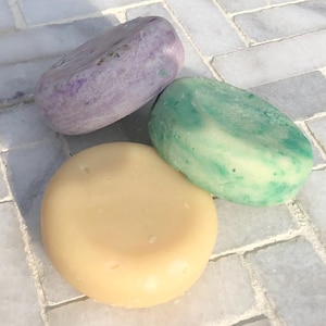 2 Shampoo Bars and 1 conditioner bar rice water plant based choice of essential oils