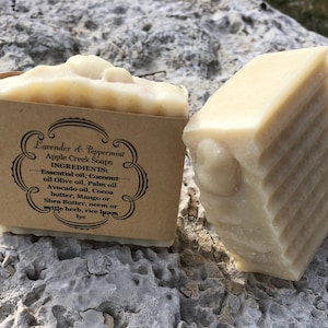 6 Rice Water Shampoo Bars with choice of two essential oils cold processed soap