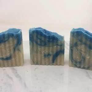 Three  Shampoo Bars with Jasmine Rice Water these are all natural cold processed soap bars with assorted essential oils