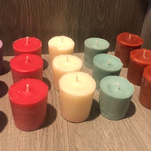 4 hand poured scented soy  votive candles 2 oz size pick your fragrances