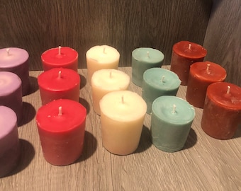 Bulk lot of  15 hand poured scented votive candles 2 oz size pick your fragrances