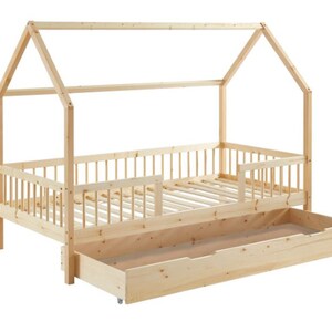 House bed with drawer, Toddler bed with drawer, Hausbett mit Schublade, Childrens Bed, Lit avec tiroir, Lit enfant,Letto per bambini, Bed zdjęcie 2