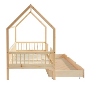 House bed with drawer, Toddler bed with drawer, Hausbett mit Schublade, Childrens Bed, Lit avec tiroir, Lit enfant,Letto per bambini, Bed zdjęcie 4