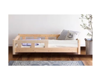 Lit au sol Montessori, Lit pour tout-petits avec lattes, Lit pour enfants, Lit pour enfants, Bett mit Barrieren und Lattenrosten, Lit enfant, Letto per bambini, Cama