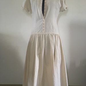 NENEEE CLOSET vintage 80s Parisian dropwaist dress image 3