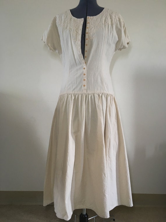 NENEEE CLOSET vintage 80s Parisian dropwaist dress - image 3