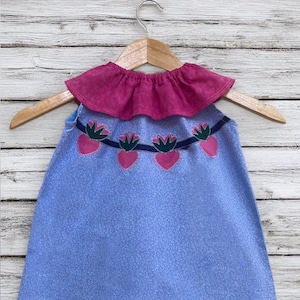 Light Blue Strawberry Toddler Dress/Top (18-24 months)