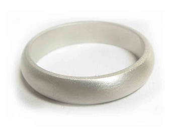 Klassischer Ehering für Männer Sterling Silber, Ehering für Ihn, Männerschmuck, Ring für Männer, Versprechensring, 4mm D-Band