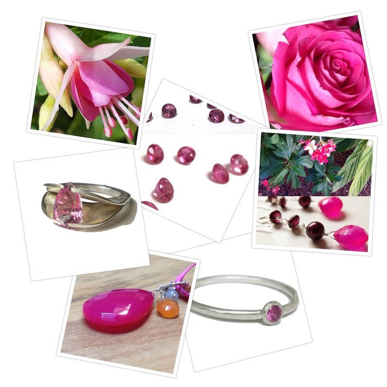 Boucles d'oreilles framboise et cassis en argent image 10