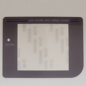 Ecran en plastique d'origine Game Boy DMG