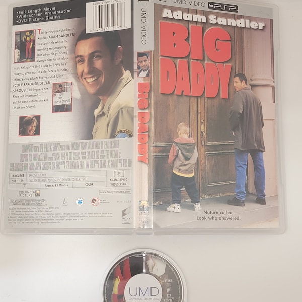 Big Daddy PSP UMD Movie 30-Day Warranty