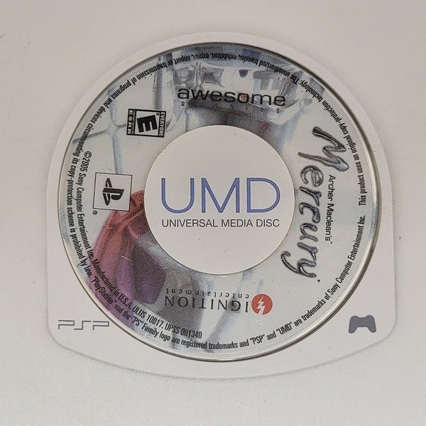 Archer MacLean's Mercury PSP UMD Game 30-Day Warranty