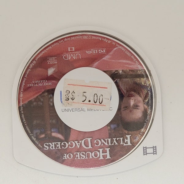 House Of Flying Daggers PSP UMD Movie 30-Day Warranty