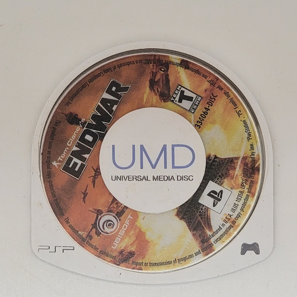 Tom Clancy's EndWar PSP UMD Game 30-Day Warranty