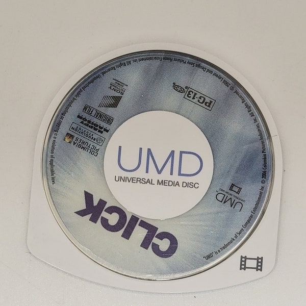 Click PSP UMD Movie 30-Day Warranty