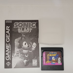 Sonic Blast Sega Game Gear Game with Manual 30-Day Warranty