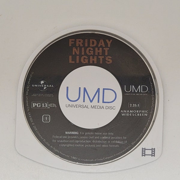 Friday Night Lights PSP UMD Movie 30-Day Warranty