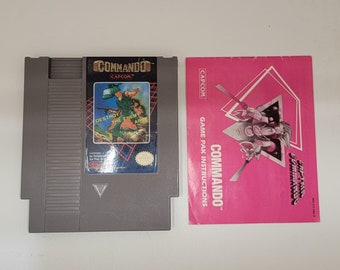 Commando with Manual Nintendo Entertainment system Nintendo NES 30-Day Warranty