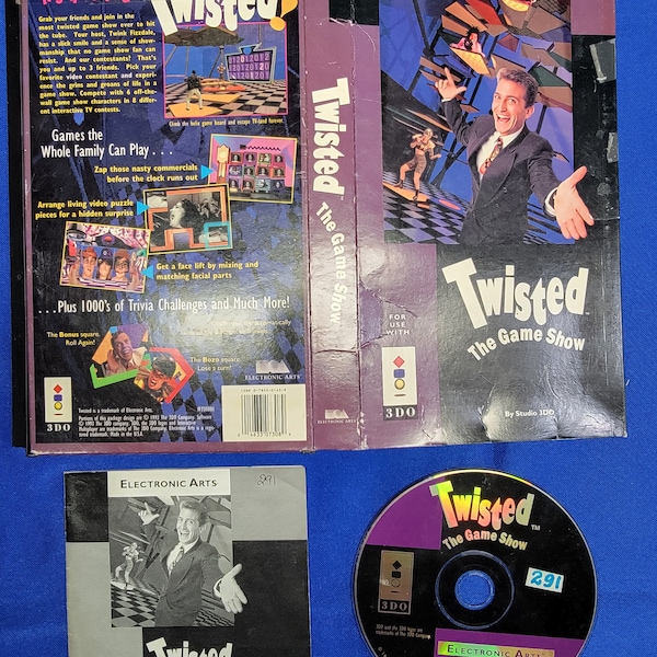 Twisted The Game Show Long Box 3DO Game Panasonic 3DO Game Goldstar 3DO Game