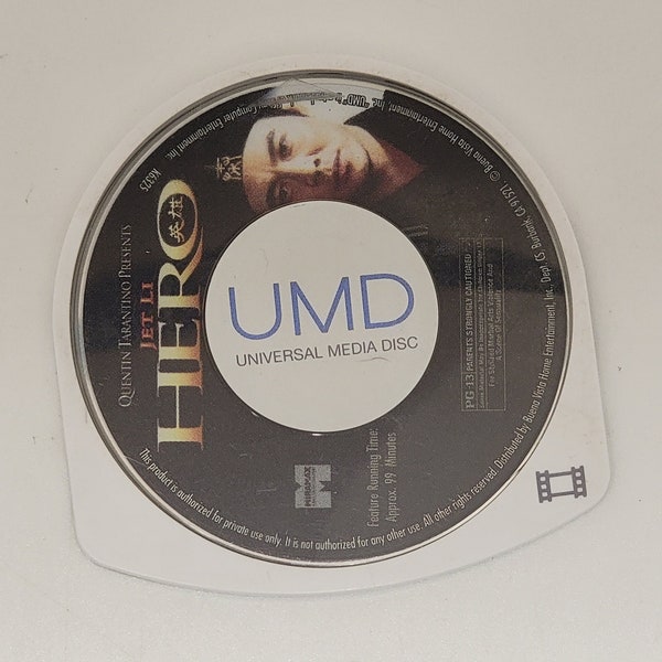 Jet Li Hero PSP UMD Movie 30-Day Warranty