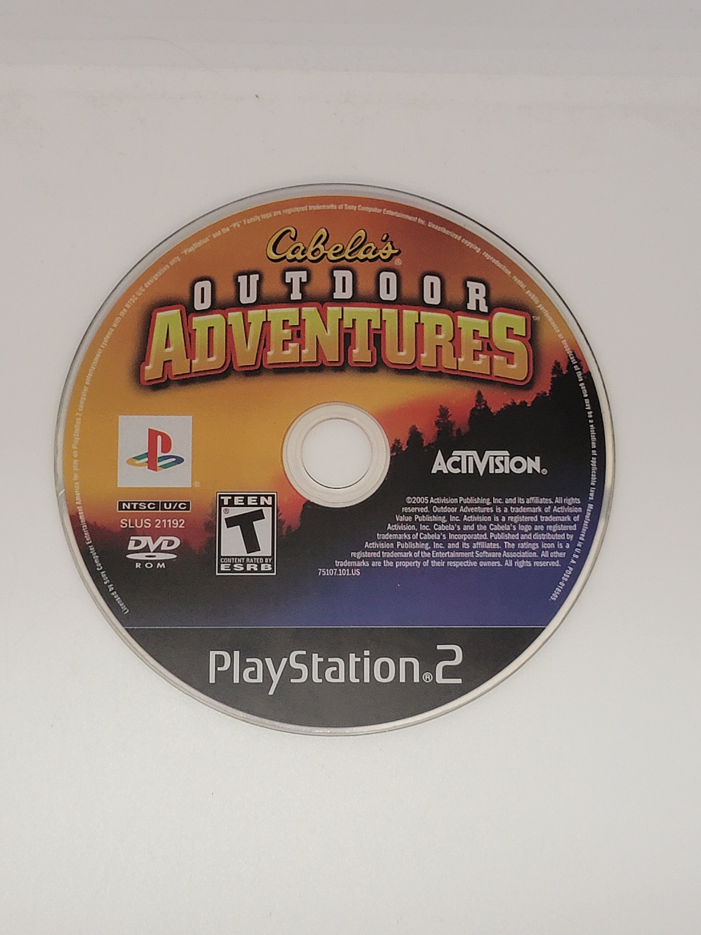 Cabela's Outdoor Adventures PlayStation PS2 Game 30-Day Warranty
