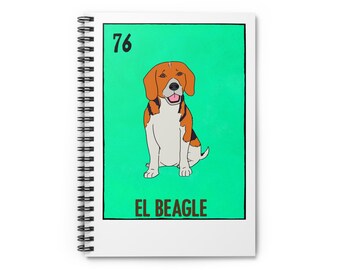 Copy of El Beagle Spiral Notebook - Ruled Line, Dog Lover Journal, Cute Puppy Gift, School Supplies, Animal Notebook, Pet Owner Stationery
