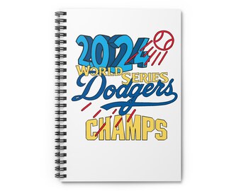 Spiral Notebook: 2024 LA Dodgers World Champs, Winning Team Baseball Fan Apparel, Sports Lover Gift, Champion Crewneck Jumper, Athletic