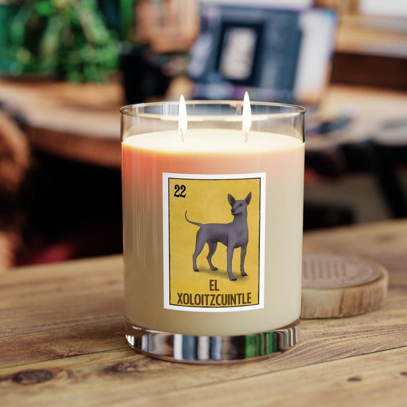 Scented Candle El Xoloitzcuintle, Xoloitzcuintle Lover Gift