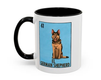 El Shepherd Loteria Dogs Coffee Mug (11, 15oz)