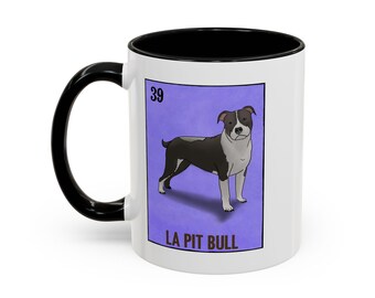 La PitBull Loteria Dogs Accent Coffee Mug (11, 15oz)