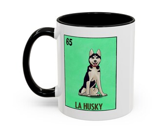La Husky Loteria Dogs Coffee Mug (11, 15oz)