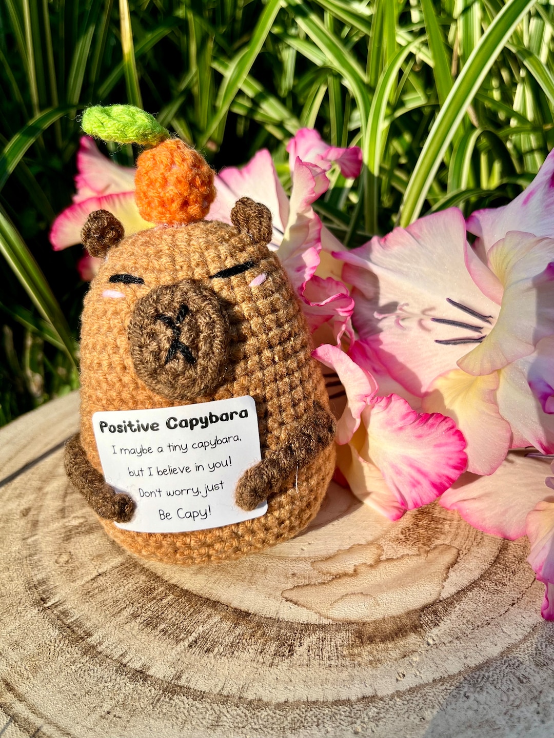 Handgehäkelter Capybara Kuscheltier - Emotionaler Support Begleiter & Pocket Hug Geschenk