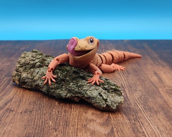 Niedlicher beweglicher Gecko - Perfektes Geschenk für Tierliebhaber und Kinder